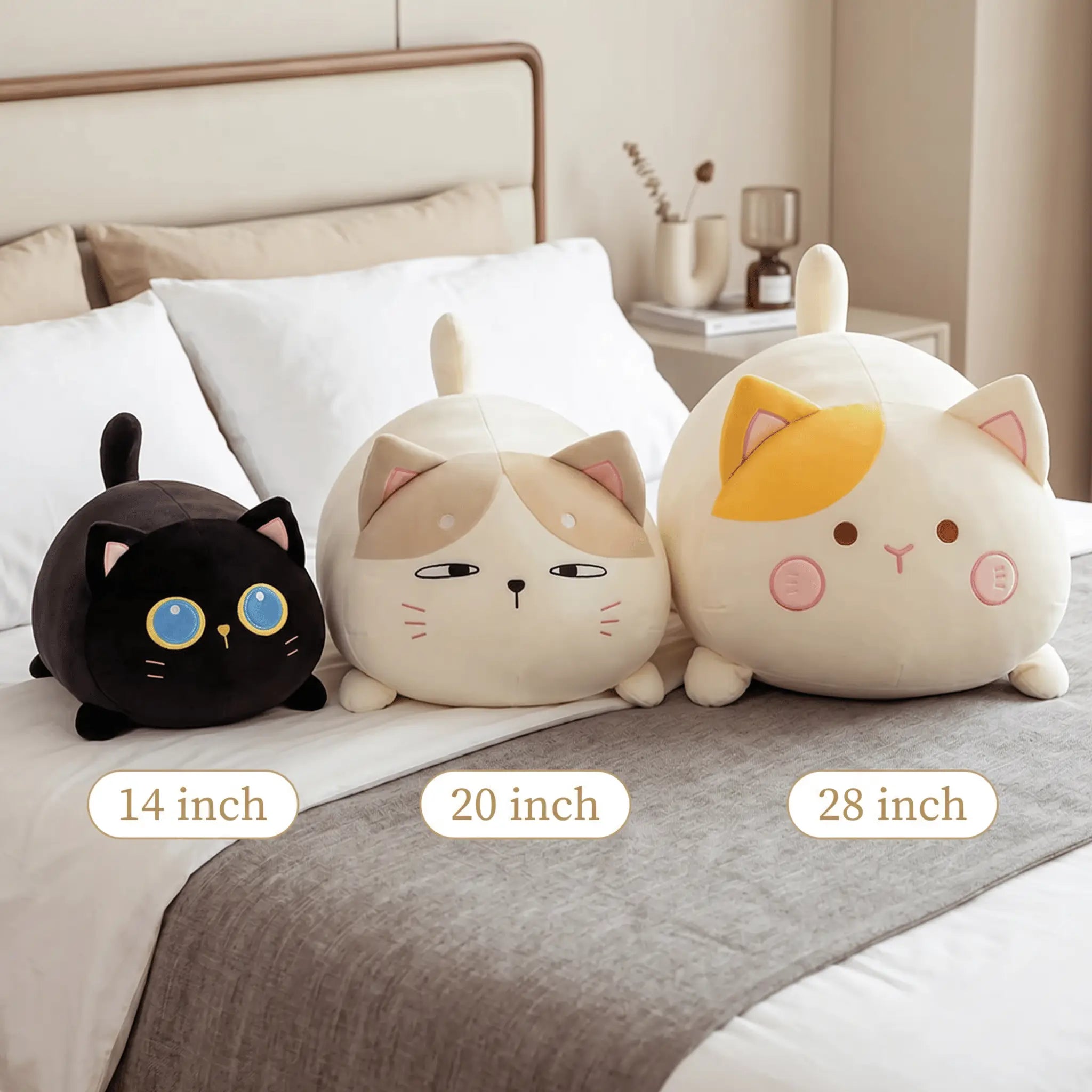 Noodle the Kawaii Fat Cat Snuggle Pillow Plush