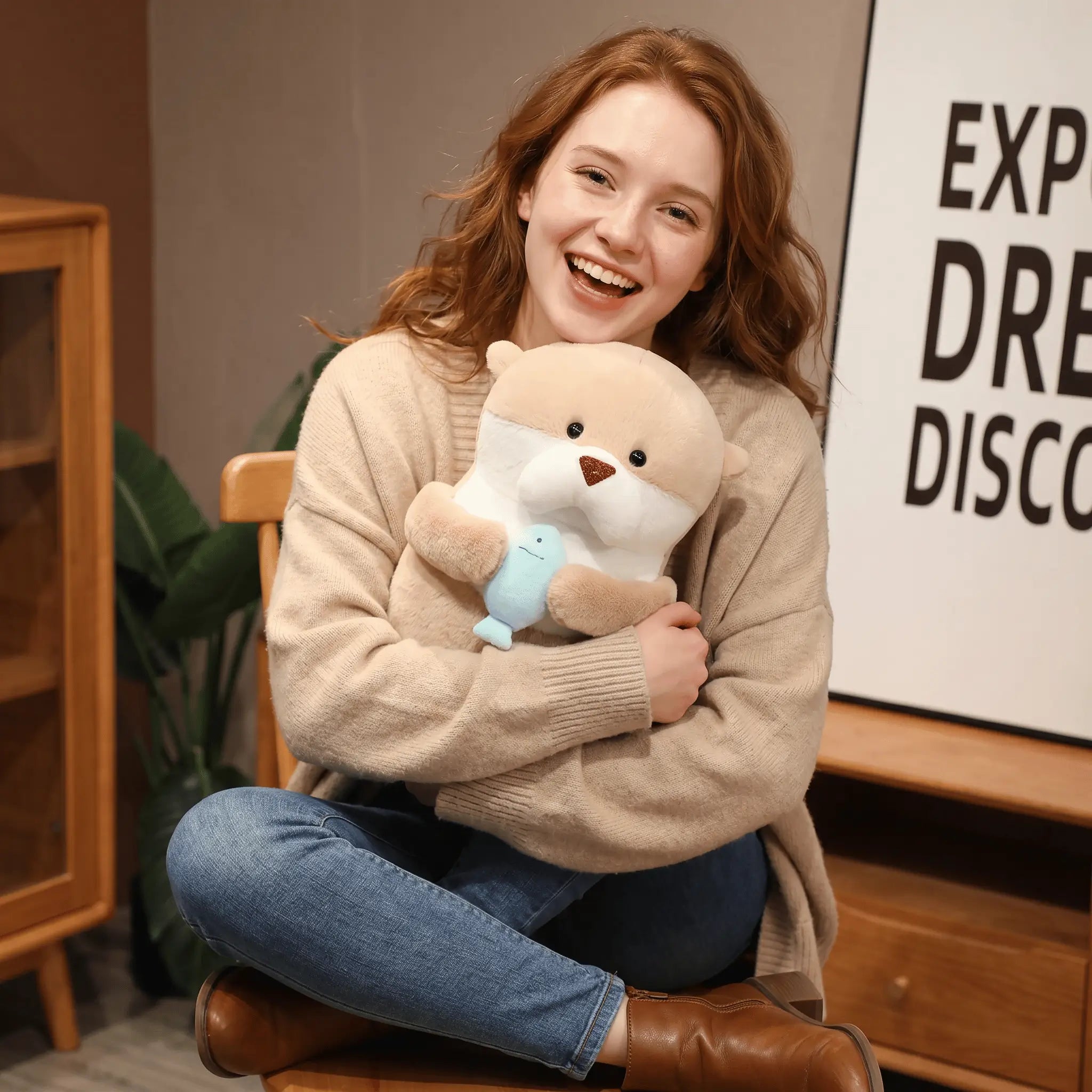 Otis the Chubby Kawaii Sea Otter Snuggle Plushie