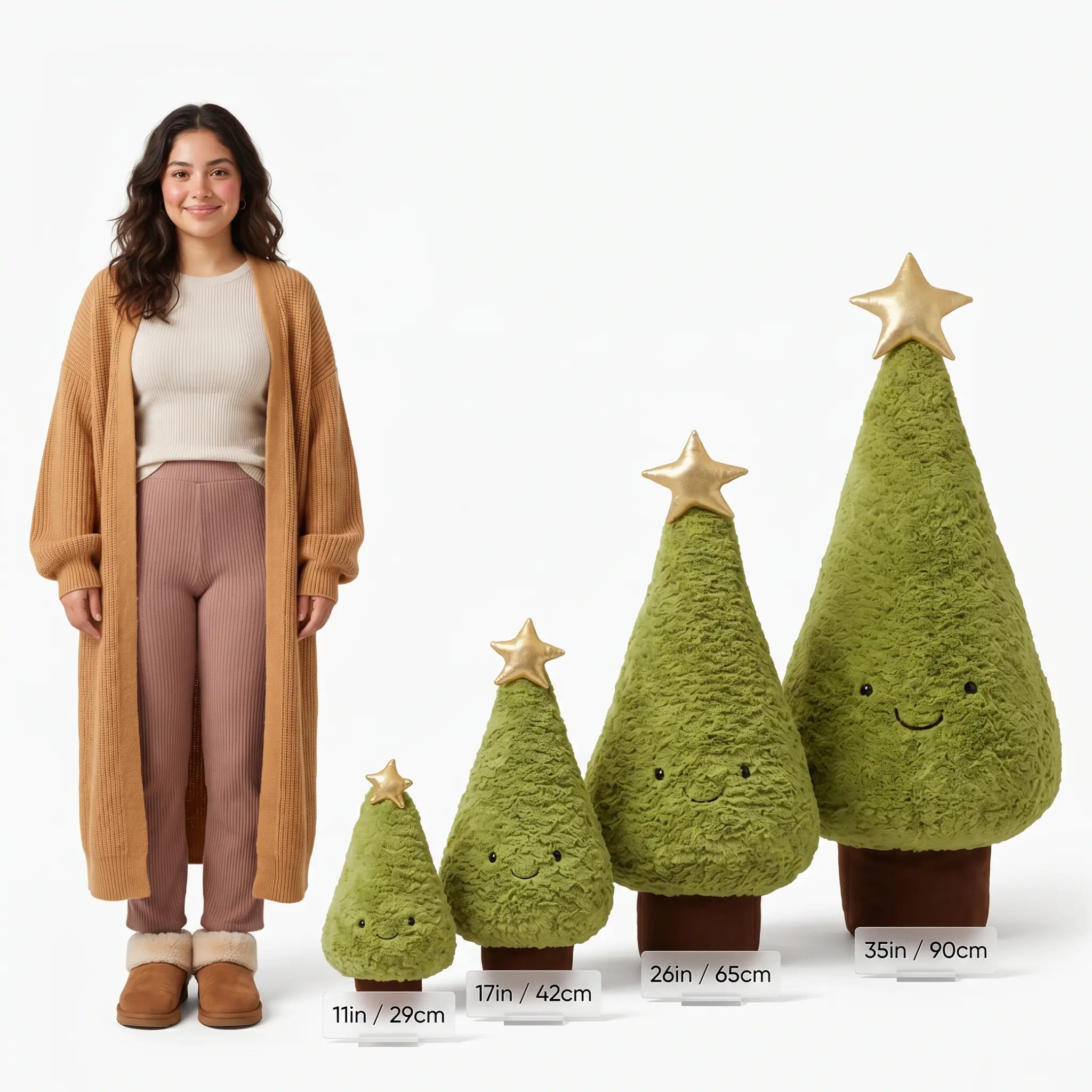 Piney the Cozy Christmas Tree Plush Pillow