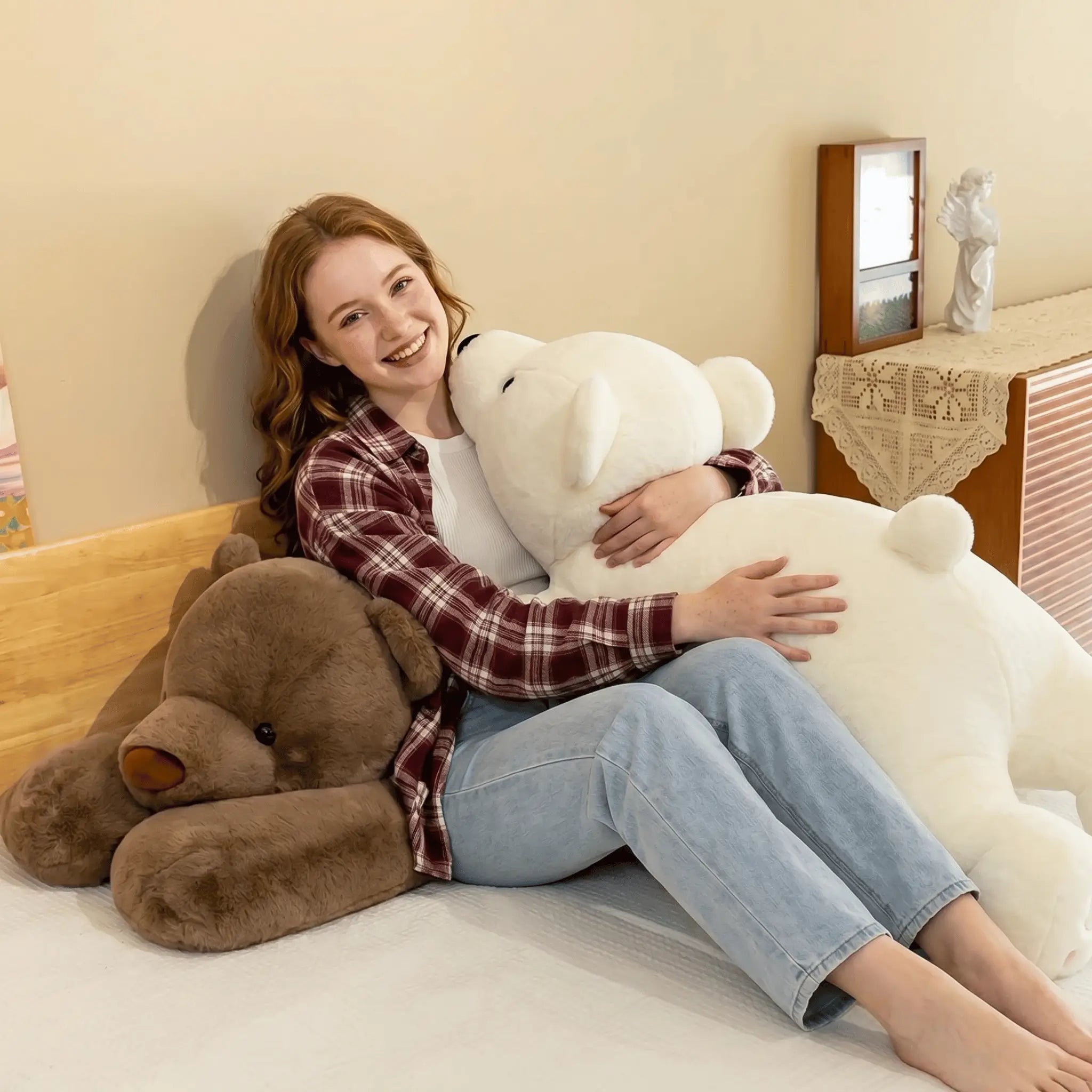 Polar the Drowsy Long Arm Bear Snuggle Pillow