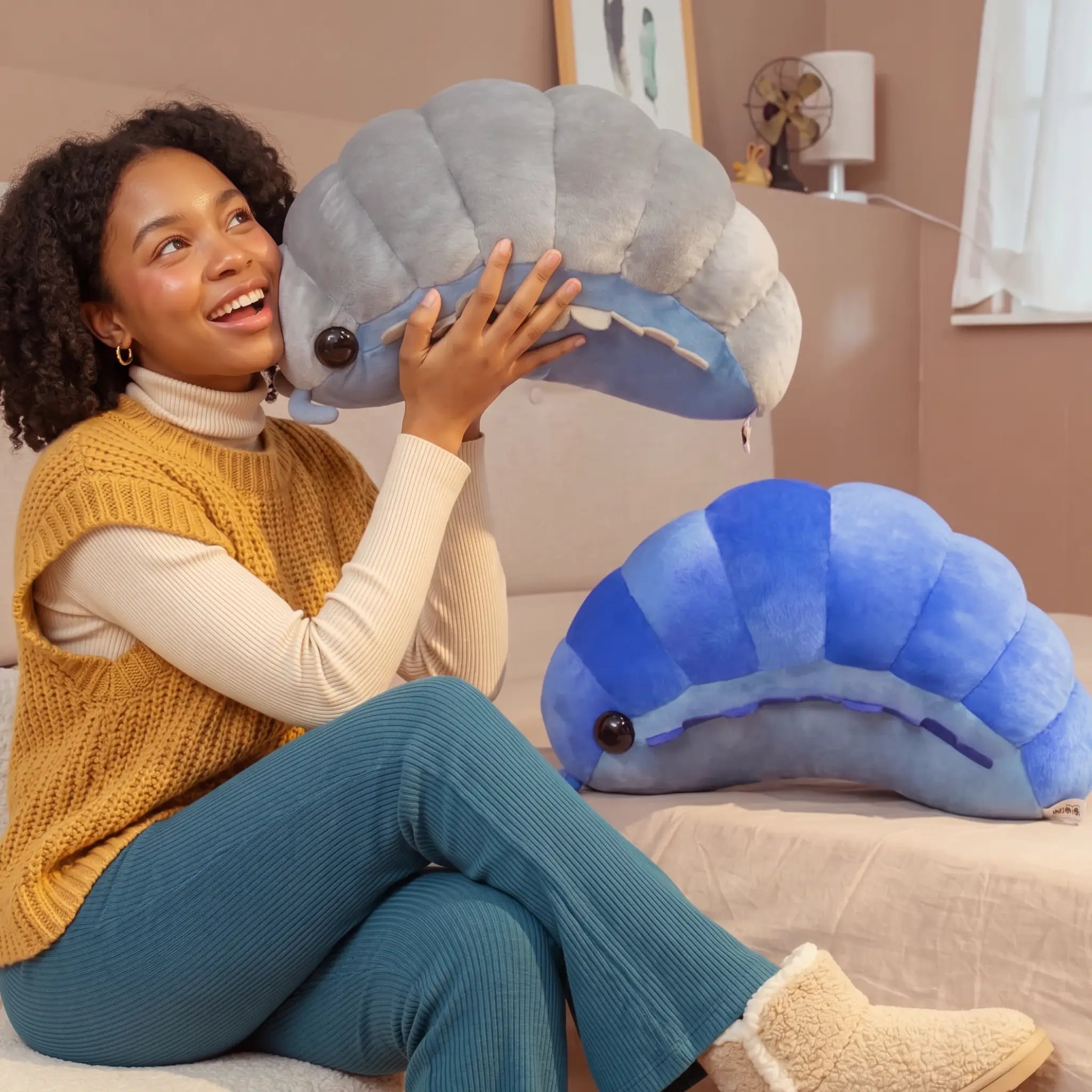 Rollie the Squishy Pill Bug Plush Pillow