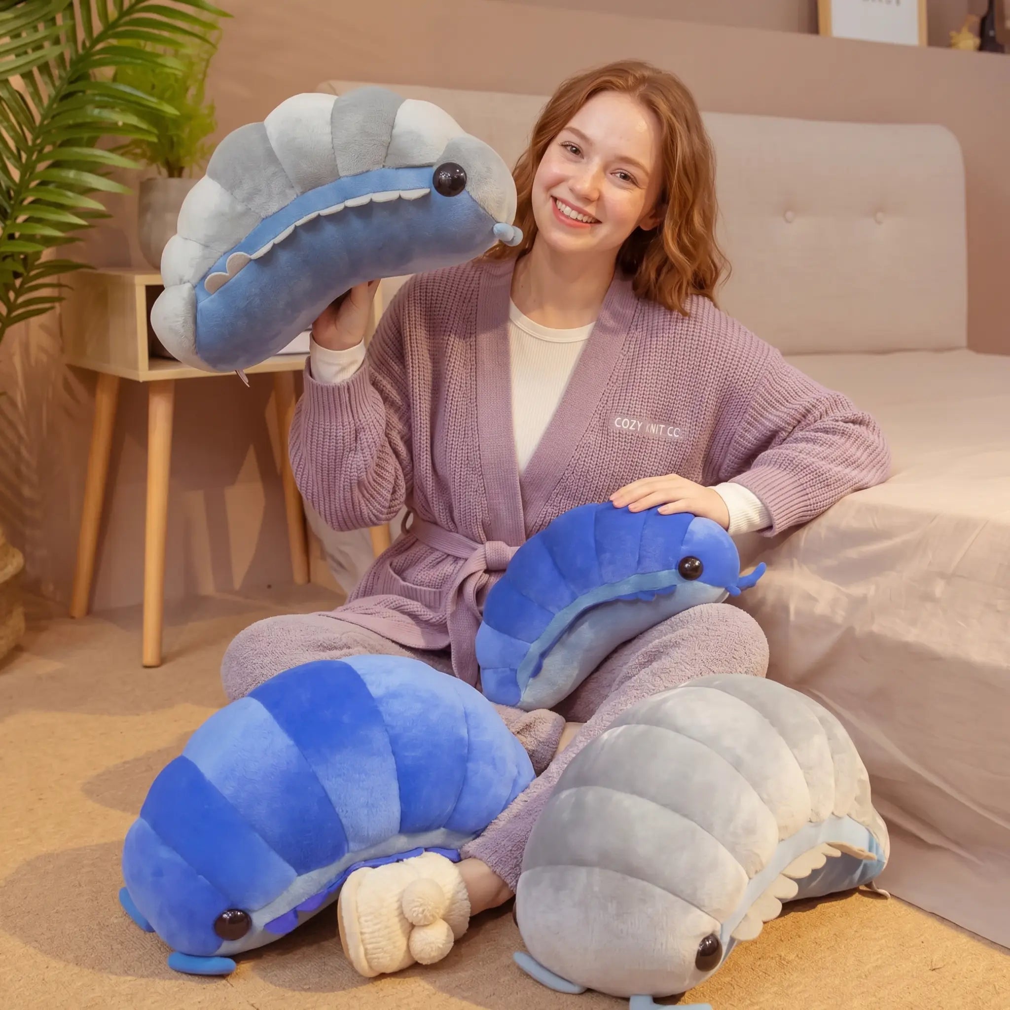 Rollie the Squishy Pill Bug Plush Pillow