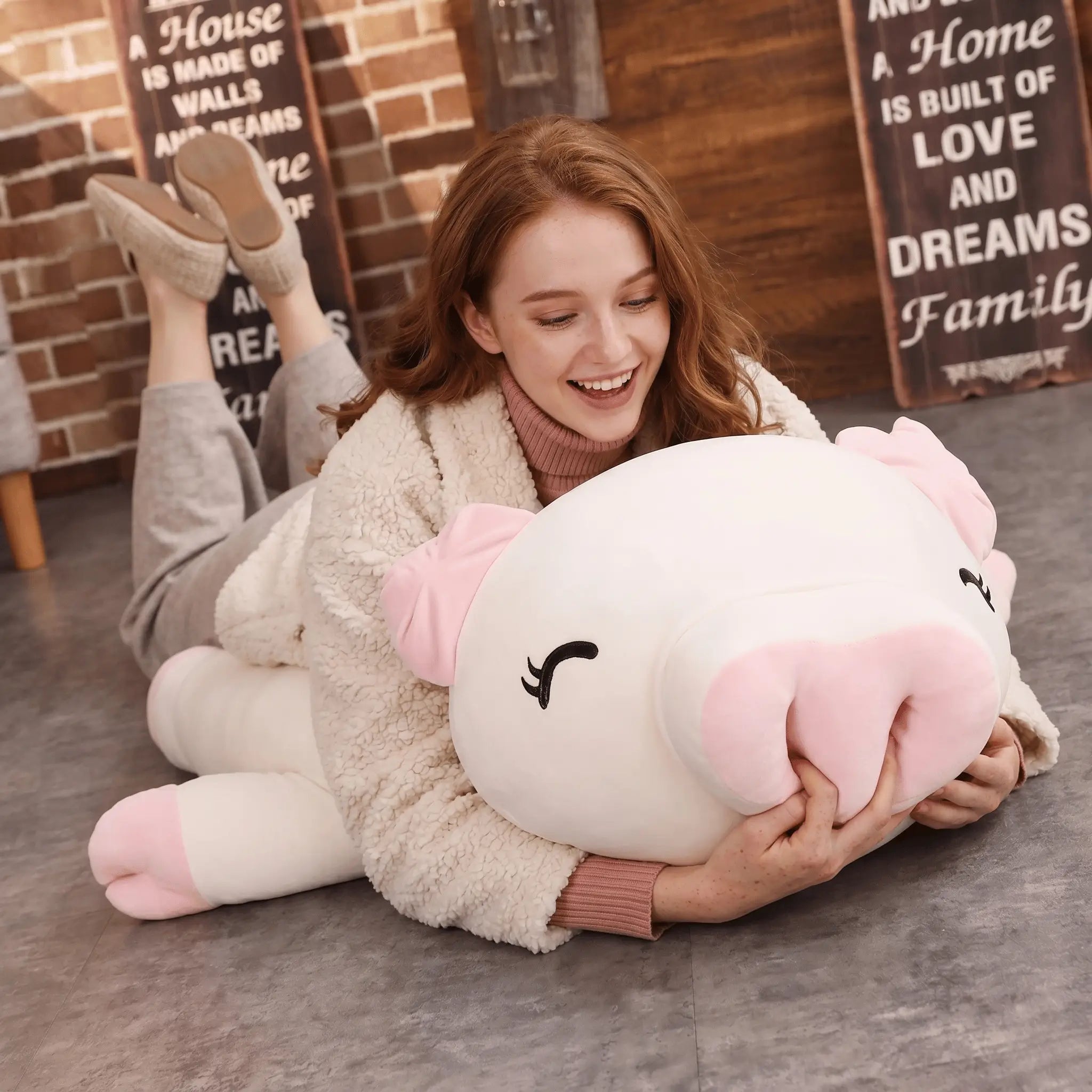 Rosie the Squishy Pink Pig Plush