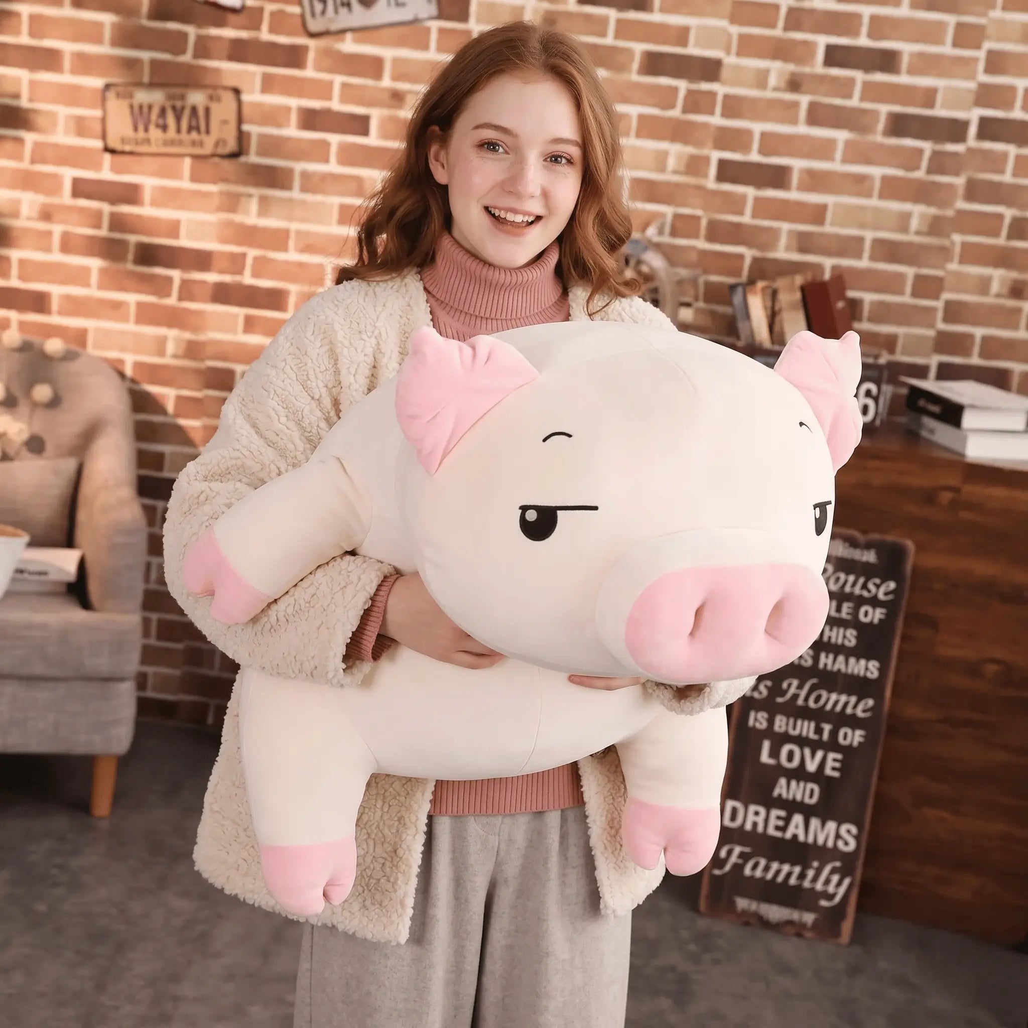 Rosie the Squishy Pink Pig Plush