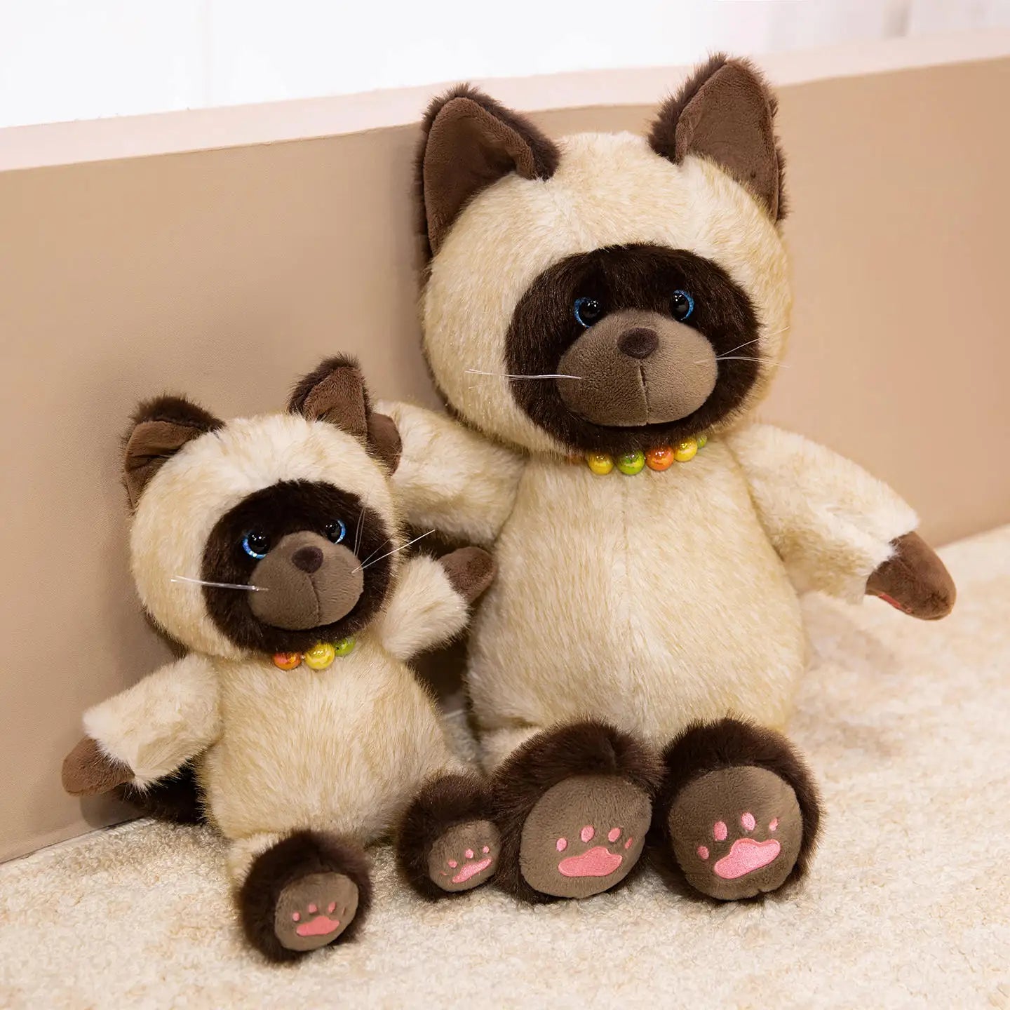 Suki the Cuddly Kawaii Siamese Kitten Snuggle Plushie