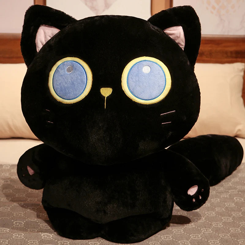 Midnight the Brooding Kawaii Black Cat Plushie