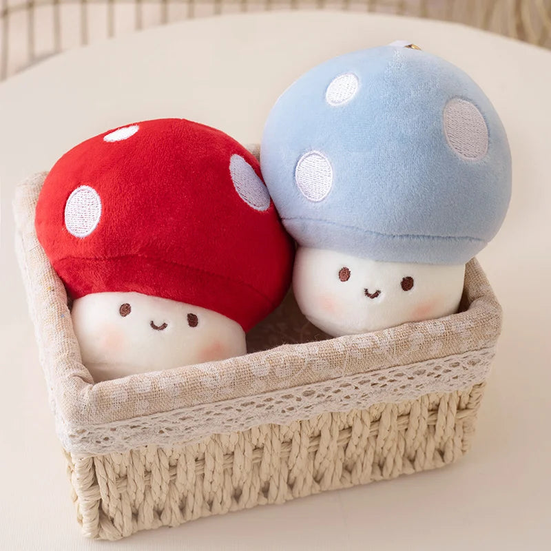 Mushy the Kawaii Squeezable Rainbow Mushroom Pendant Plush