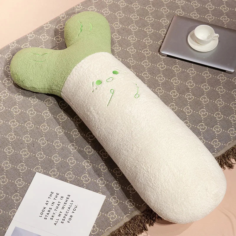 Long Veggie Friends Kawaii Snuggle Plushie Pillow