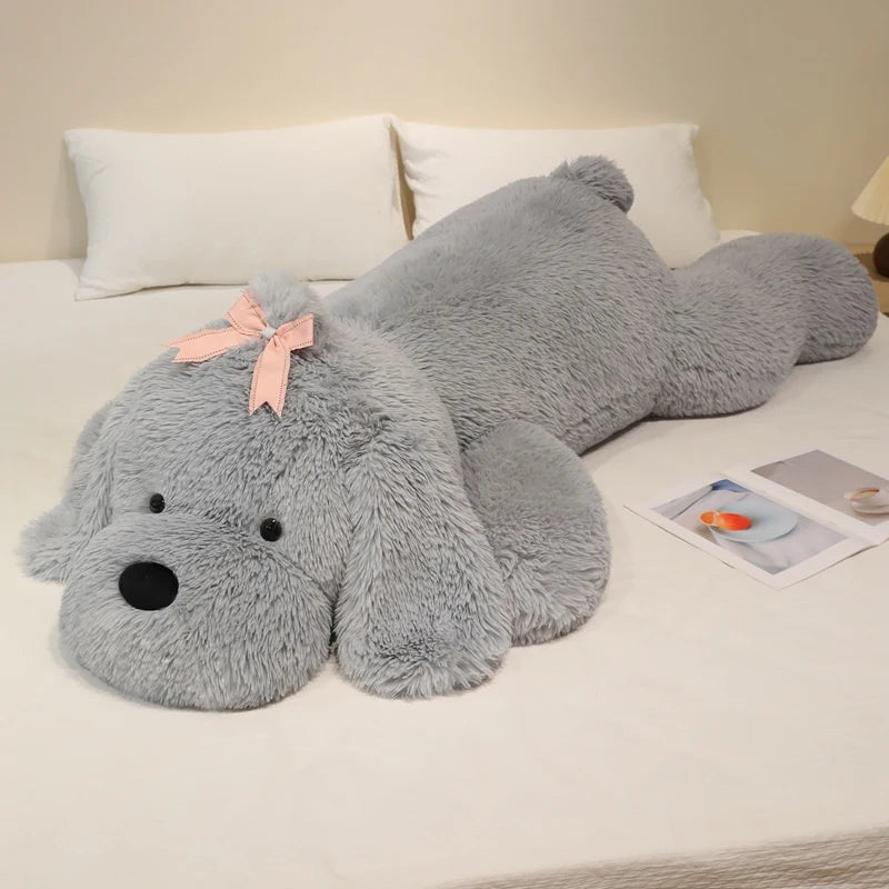 Giant Lying Puppy Kawaii Snuggle Plush Pillow
