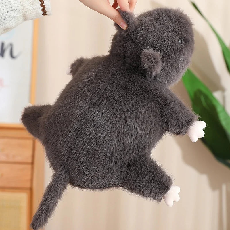 Squeaky the Simulated Furry Mouse Plush