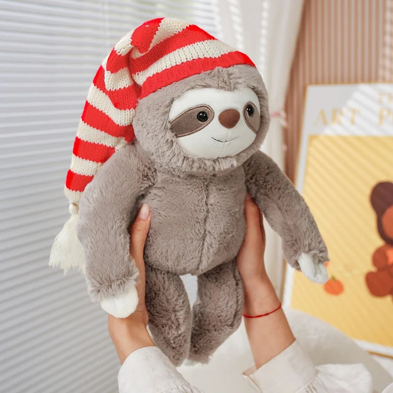Lazy the Kawaii Sloth with Hat Snuggle Plush