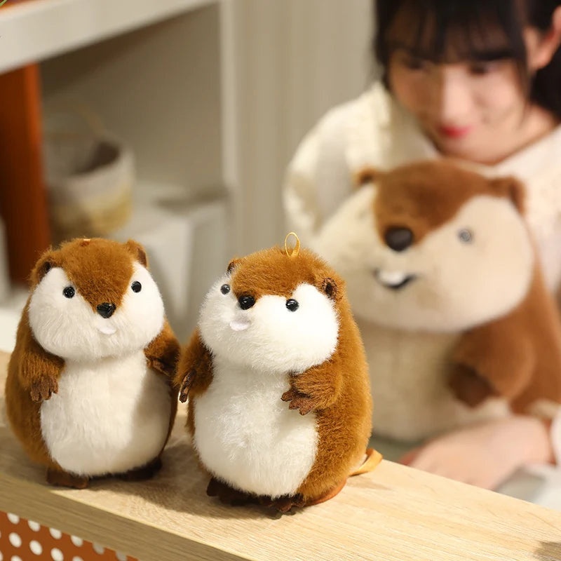 Kawaii Groundhog Marmot Snuggle Plushie