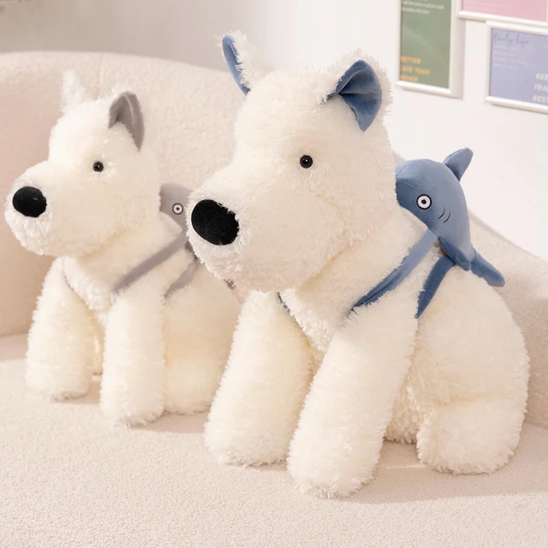 Schnauzer the Kawaii Dog with Shark Bag Plush Plushie