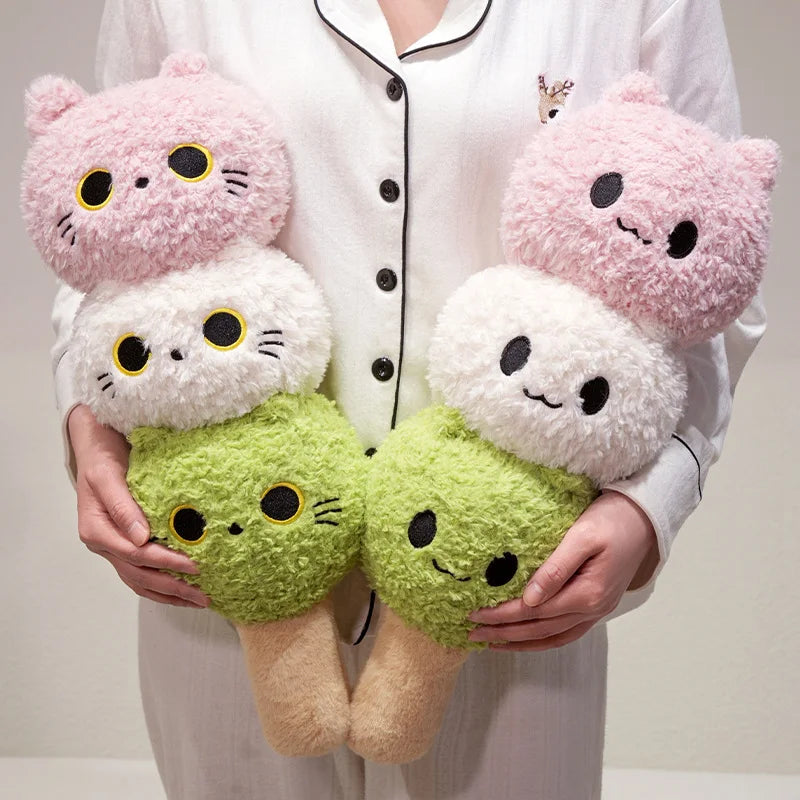 Tanghulu Snacking Kawaii Cat Snuggle Plushie