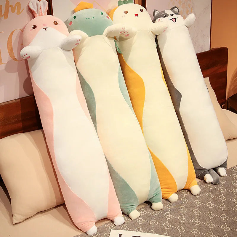Noodle the Soft Long Dino Cat Rabbit Sleeping Pillow