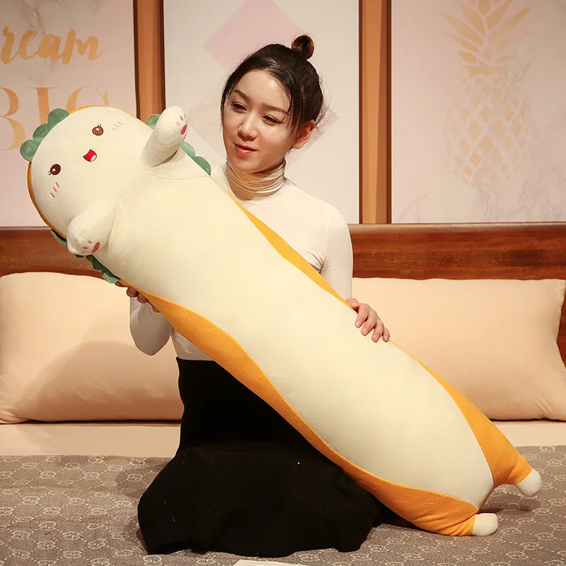 Noodle the Soft Long Dino Cat Rabbit Sleeping Pillow