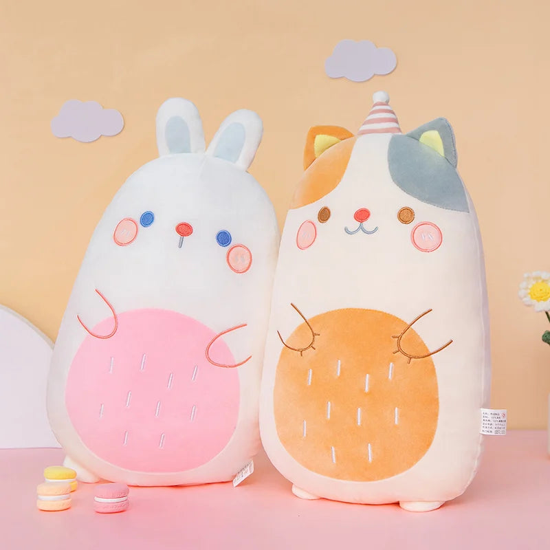Plump Kawaii Rabbit Cat Fox Snuggle Cushion Plushie