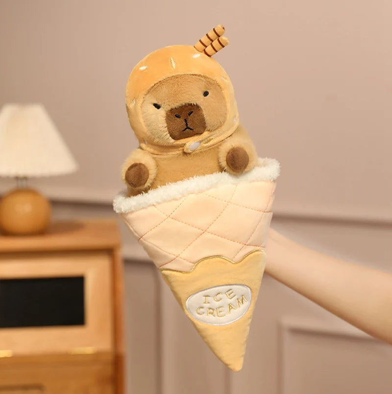 Capy the Colorful Ice Cream Kawaii Capybara Plushie