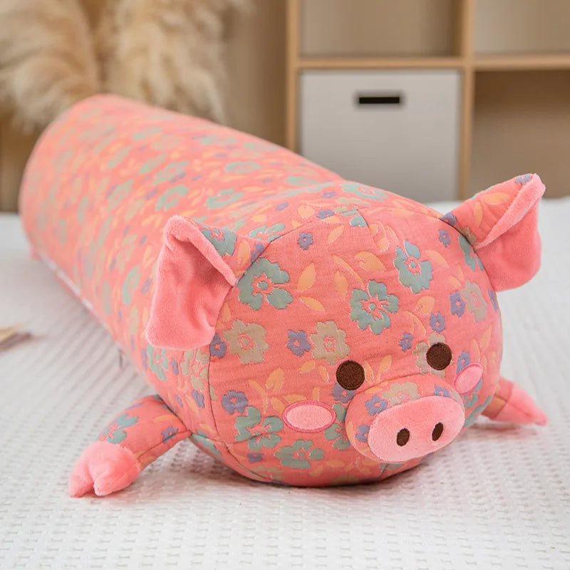 Piggy the Kawaii Long Printed Pig Plush Pillow