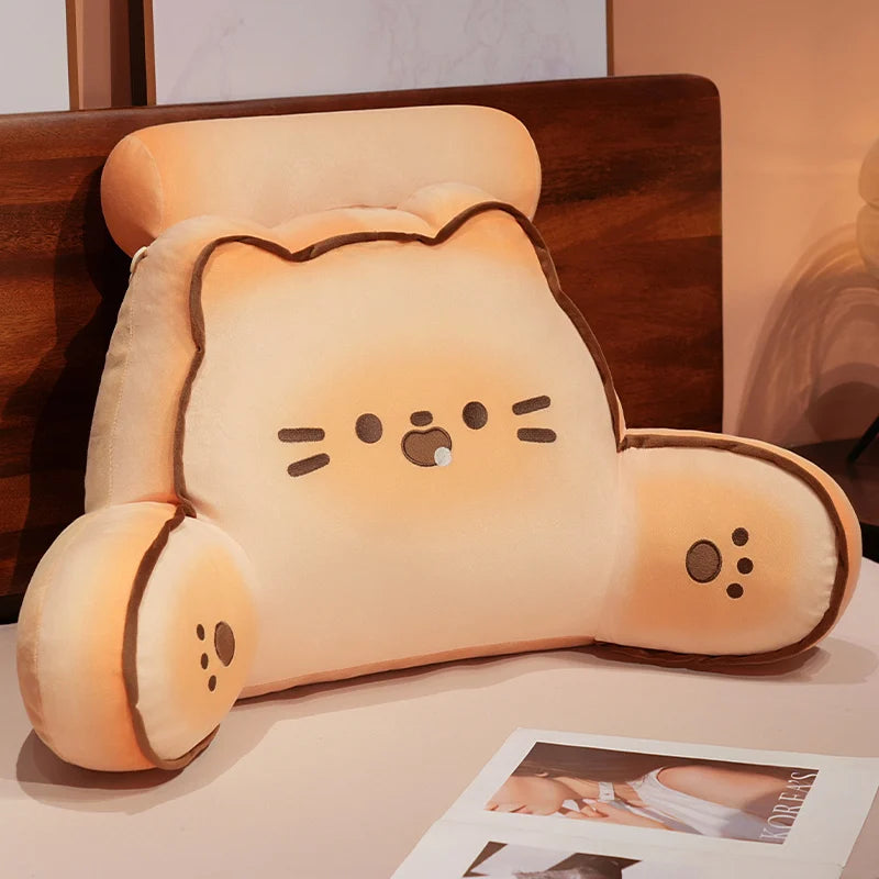 Biscuit the Kawaii Bread Cat Dog Backrest Triangle Plush