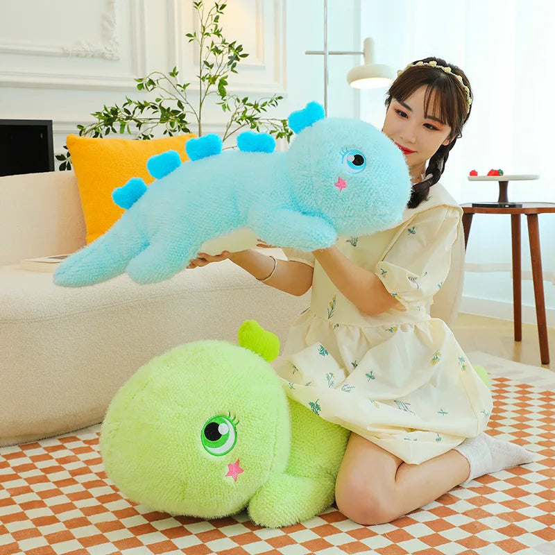Rex the Giant Big-Eyed Dinosaur Sleeping Plush Pillow