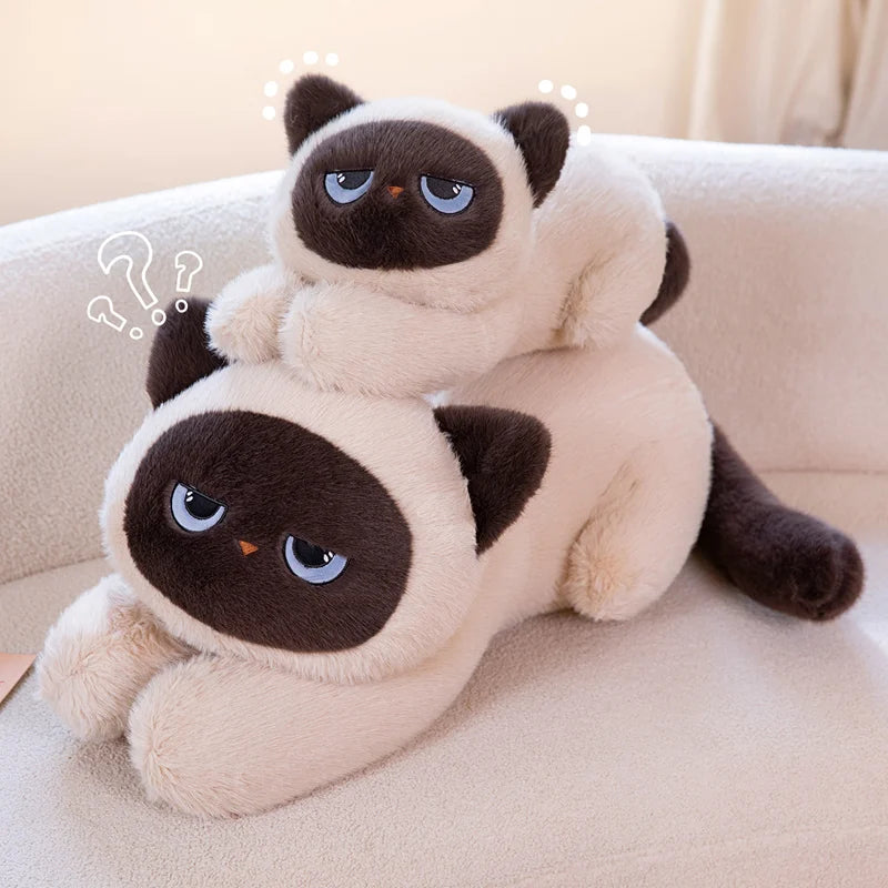 Suki the Long Siamese Cat Snuggle Pillow