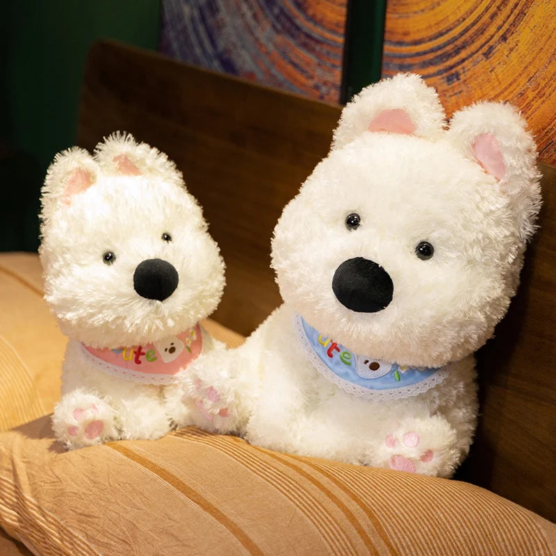 Westie the Kawaii White Terrier Dog Plush Pillow