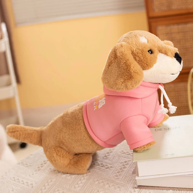 Slinky the Kawaii Lifelike Dachshund Badger Dog Snuggle Plushie