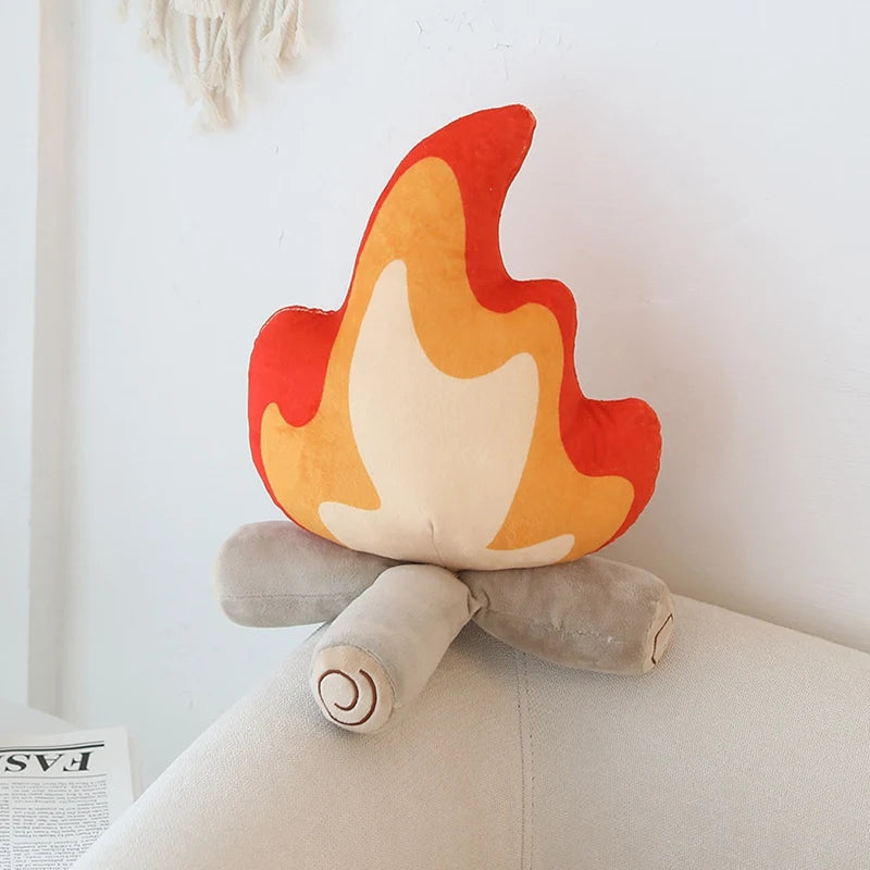 Blaze the Soft Simulation Bonfire Floor Cushion