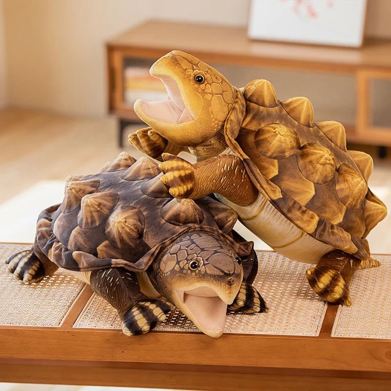 Snappy the Kawaii Lifelike Alligator Snapper Turtle Plushie