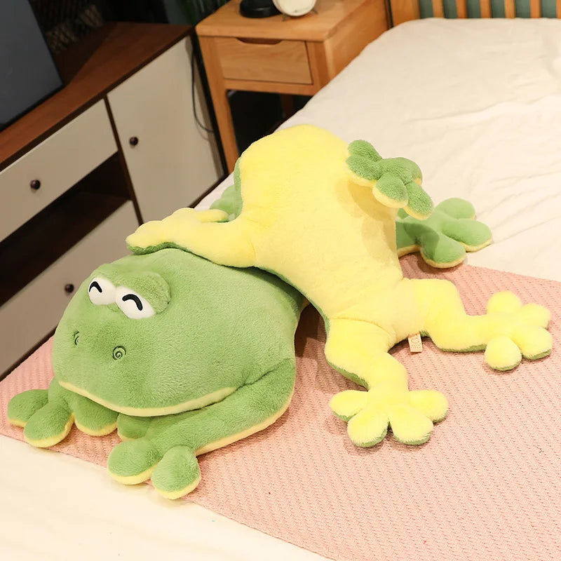 Ribbit the Chonky Green Frog Snuggle Plush