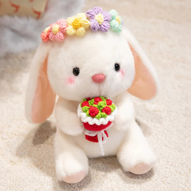 Blossom Bouquet Hugging Bunny Plushie