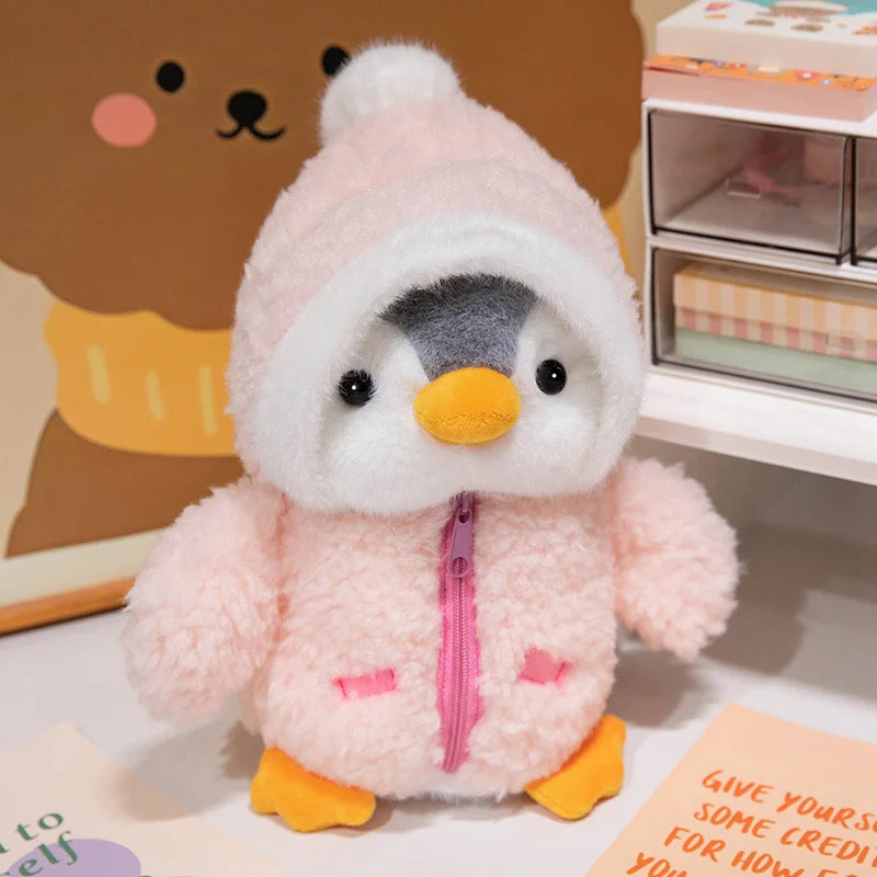 Dressed-Up Snoozing Kawaii Penguin Plushie