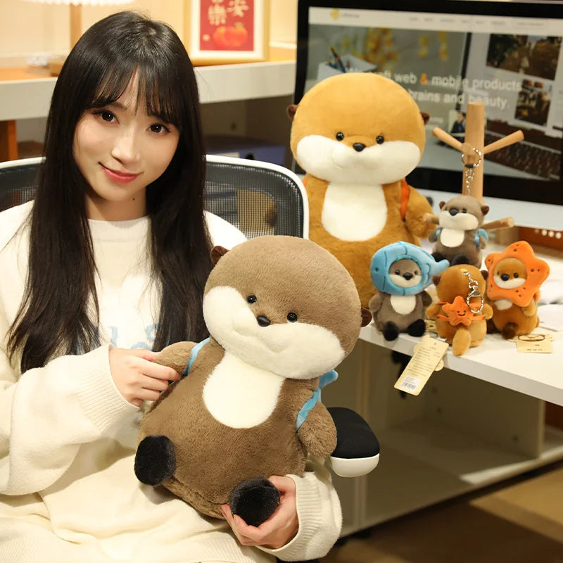 Ottie the Fluffy Baby Kawaii Otter Starfish Snuggle Plushie
