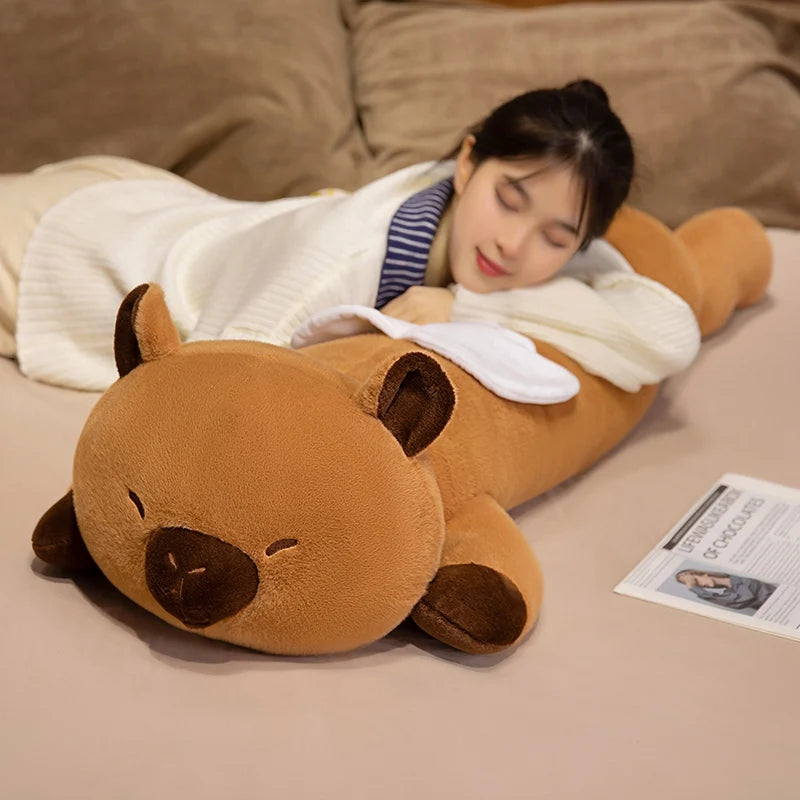 Capy the Dreamy Winged Kawaii Capybara Long Plush Pillow