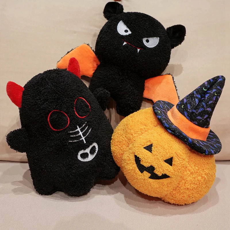 Haunted Ghost Devil Bat Kawaii Halloween Plushie Set