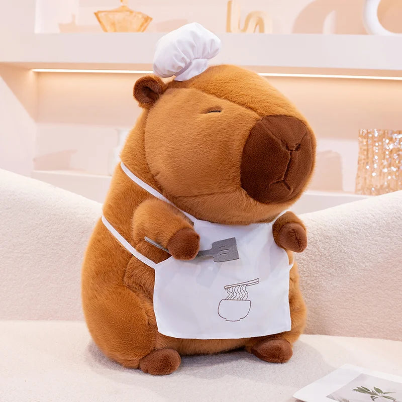 Capy the Kawaii Chef Hat Capybara Snuggle Plush