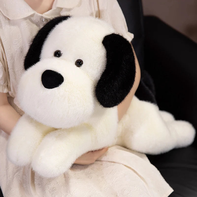 Sleepy Golden Puppy Plush Cushion