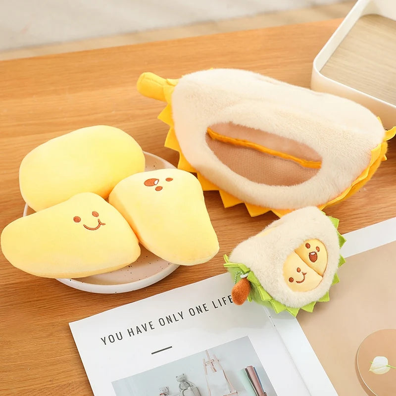Durian the Tearable Fruit Cartoon Plush Pillow