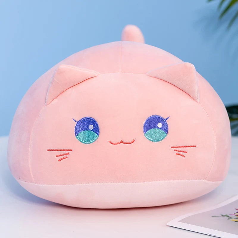 Shadow the Round Ball Black Cat Shiba Inu Plush Pillow