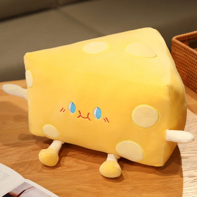Gouda the Squishy Simulation Cheese Plush Pillow