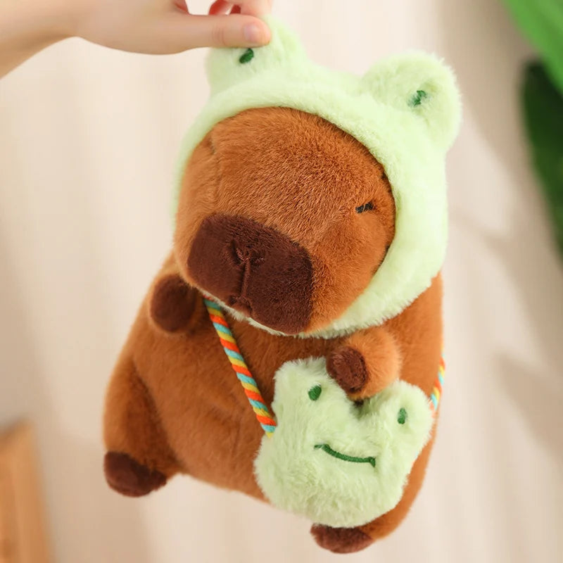 Capy the Shape-Shifting Frog Capybara Plush