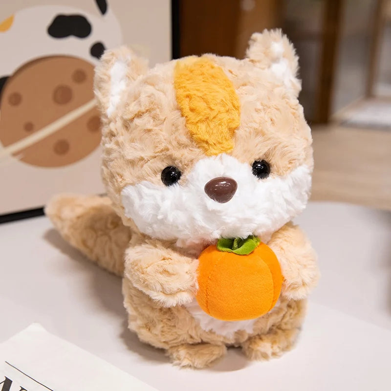 Hazel the Kawaii Fox and Squirrel Fruit Plush