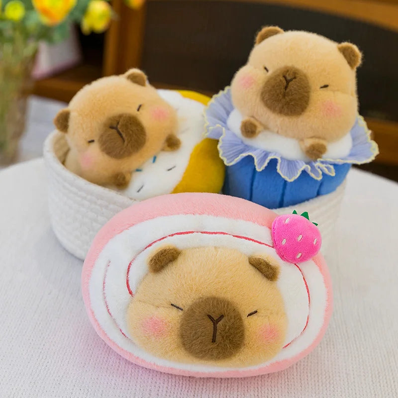 Capy the Sweet Cake Kawaii Capybara Snuggle Plushie