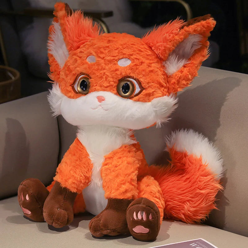Amber the Kawaii Fluffy Fox Sofa Plush Pillow