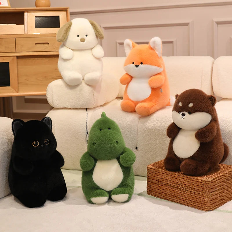 Fluffy Fox Puppy Black Cat Dino Beaver Plush Plushie