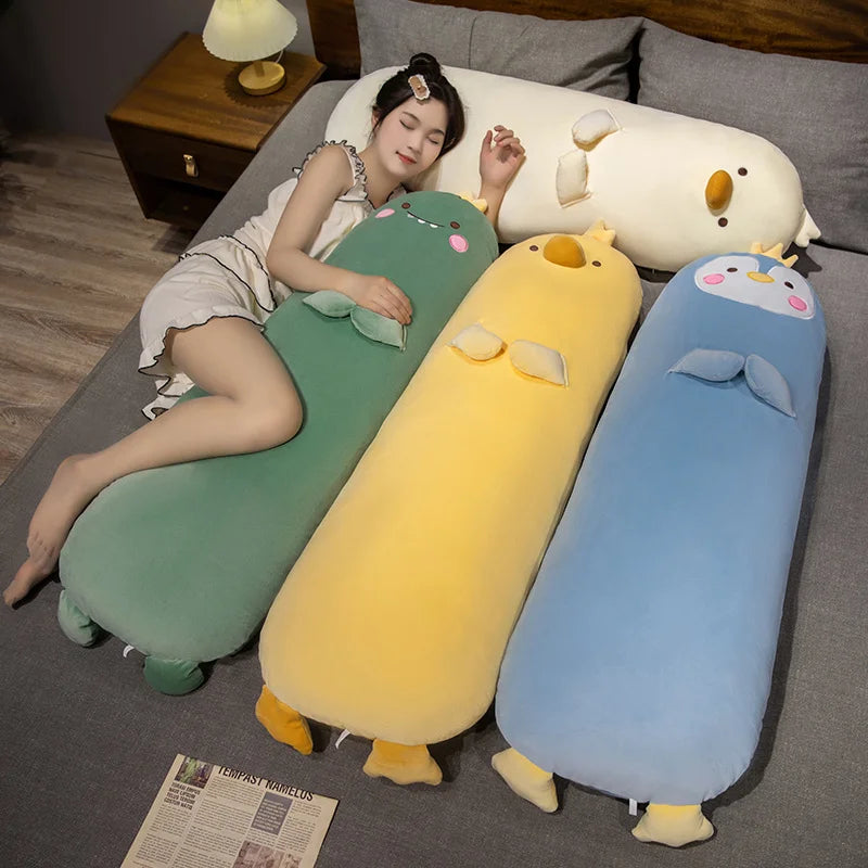 Waddles the Long Chick Penguin Dino Bolster Plush