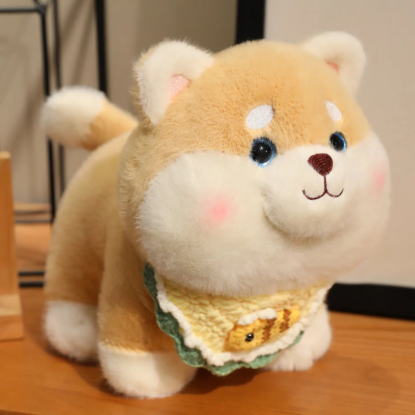 Shiba the Cozy Scarf Kawaii Puppy Snuggle Plushie