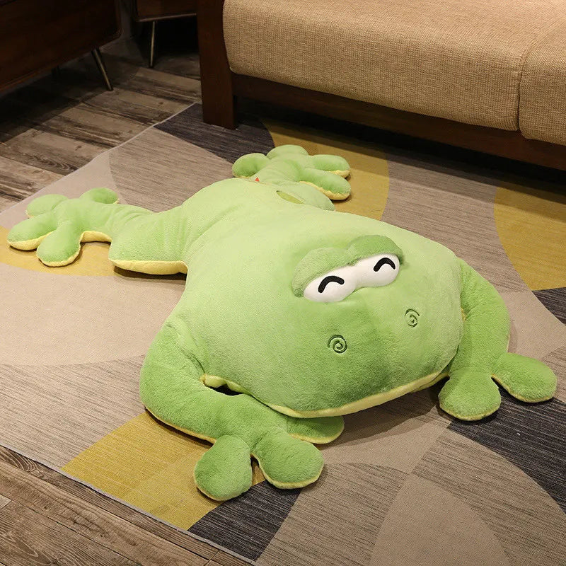 Ribbit the Chonky Green Frog Snuggle Plush