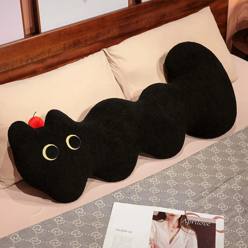 Candy the Kawaii L-Shaped Long Cat Snuggle Pillow